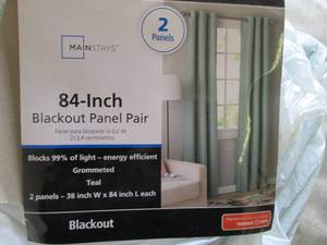 lot 117 image: 84 Inch Blackout Panel Pair...