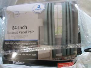 lot 118 image: 84 Inch Blackout Panel Pair...