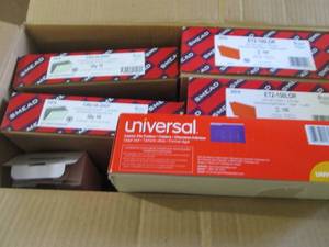 lot 133 image: 2- 100 Ct End Tab Folders, 2 - 10 c...