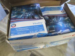 lot 136 image: 7 Reams Xerox Copy Paper 20 lb 8.5x...