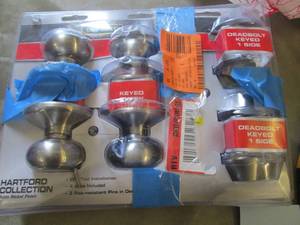 lot 191 image: Hartford Satin Nickel Single Cylind...