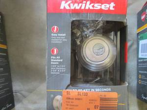 lot 234 image: Satin Nickel Double Cylinder Deadbo...
