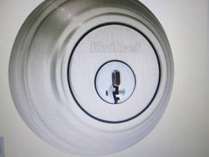 lot 235 image: Satin Nickel Double Cylinder Deadbo...