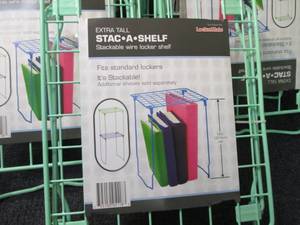 lot 255 image: 7- Extra Tall Stac-A Shelf Locker S...