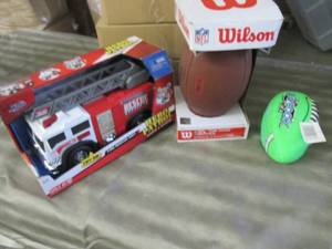 lot 256 image: 2 Footballs. Fire Rescue Unit...