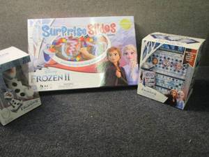 lot 270 image: Frozen II Game. RC Olaf, Mosaic Box...