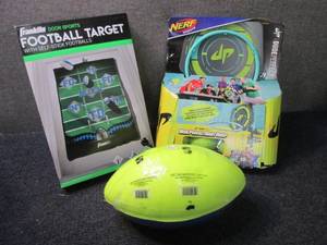 lot 274 image: Nerf Hoops, Football Target, Soft F...