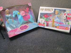 lot 302 image: Princess & Pop Royalty Dolls...
