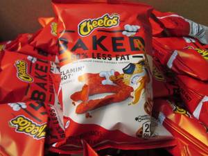 lot 346 image: Case of 64- 1.5 oz bags Flaming Hot...