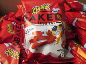 lot 347 image: Case of 64- 1.5 oz bags Flaming Hot...