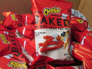 lot 349 image: Case of 64- 1.5 oz bags Flaming Hot...