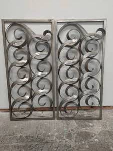 Two piece metal wall art