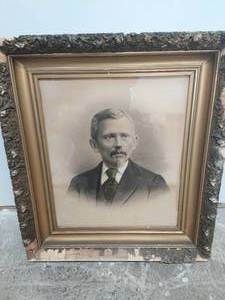 Old Framed Portrait Of Gentleman
