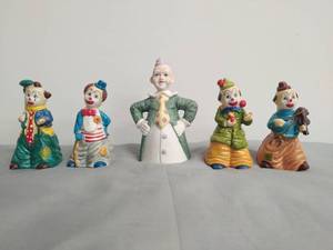 Collection Of 5 Clown Bells