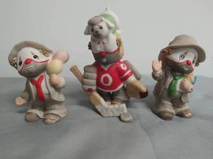Collection Of 3 Lil Vagabond Clowns By Enesco Figurines