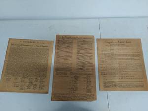 Three Old Document Copys