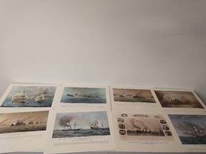 U.S. Navy And Army Lithographs