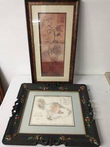 Two Pieces Of Framed Artwork