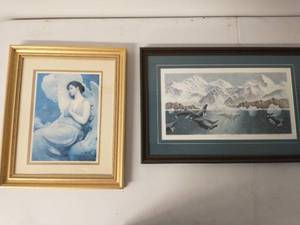 Two Pieces Of Framed Artwork