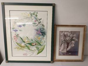 Two Pieces Of Framed Artwork