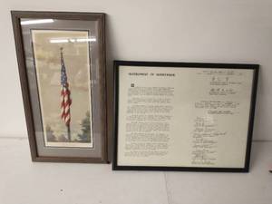 Two Pieces Of Framed Artwork