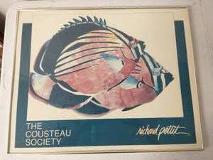 Framed The Cousteau Society Art