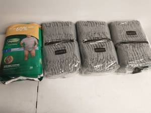 4 Packs Of Depend Mens Adult Diapers For Men