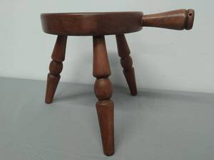 Vintage 3 Legged Wood Milking Stool