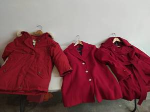 Three Red Jackets Or Coats