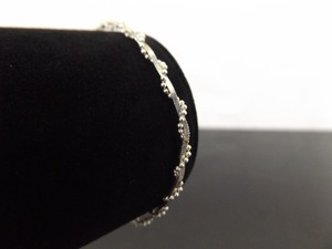.925 Sterling Silver Ball Chain Wrapped Square Snake Chain Bracelet