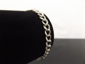 .925 Sterling Silver Large Link Charm Bracelet