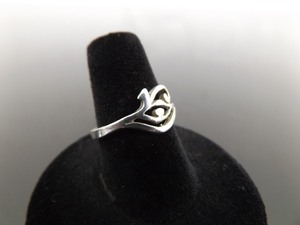 .925 Sterling Silver Egyptian Eye of Horus Ring Size 7