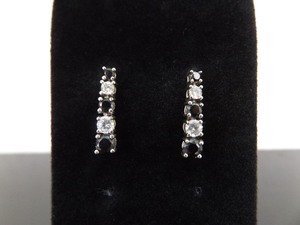 .925 Sterling Silver Faceted Onyx Crystal Post Earrings