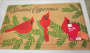 seasons greetings 18x30 door mat ...
