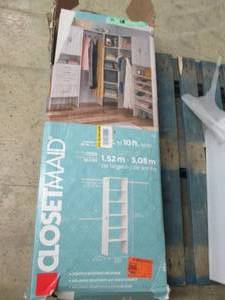 closetmaid standard closet kit open...