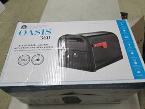 oasis 360 black parcel mailbox ...