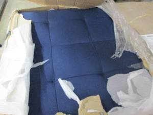 serta navy blue convertible couch ...