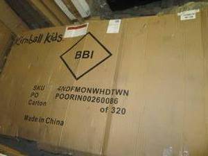 kimball kids white bed frame ...