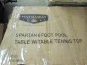 spartan 6ft pool table with tennis ...