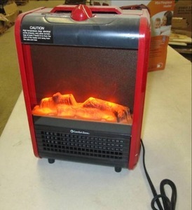 comfort zone ceramic mini fireplace...