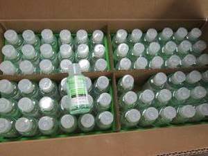 case of mosturizing hand sanitizer ...