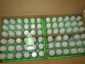 case of mosturizing hand sanitizer ...