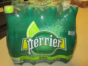 case of perrier lime flavored carbo...
