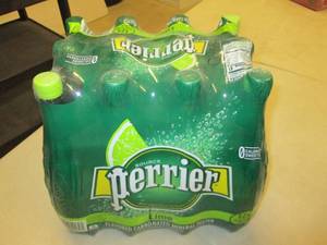 case of perrier lime flavored carbo...