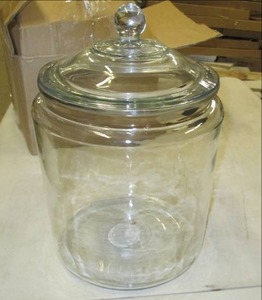threshold 2 gallon glass with lid c...
