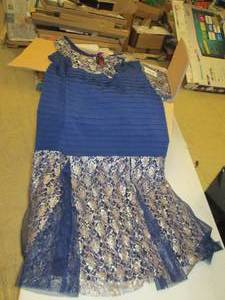 case of 16  maliha gowns 2x navy bl...