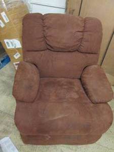 brown recliner ...
