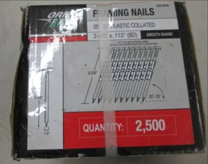 case of grip fast framing nails 8D ...