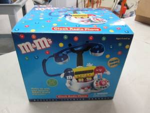 M&M clock radio phone ...