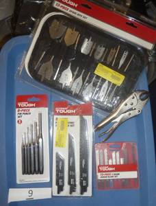 Spade bit set, punch set, reciprocating blades and jigsaw blades